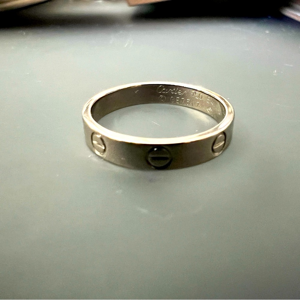 Authentic Cartier Love Ring, 54